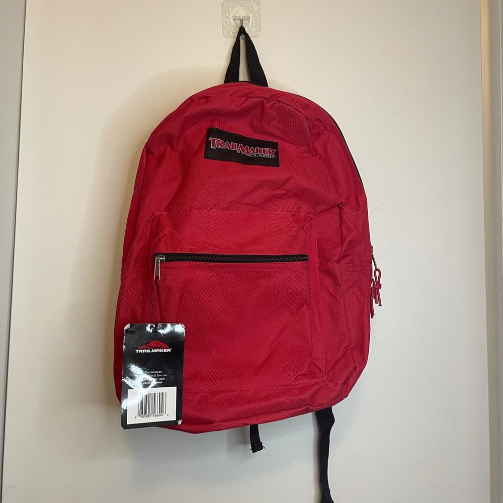 TrailMaker Red Backpack 🎒